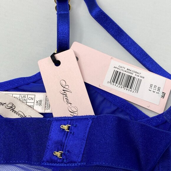 Agent Provocateur Caity Cobalt Blue Demi Bra NWT $185 - Picture 16 of 16
